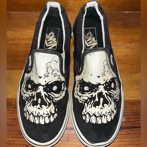 💀Women’s Vans Glow in the Dark•8•Skull💀
